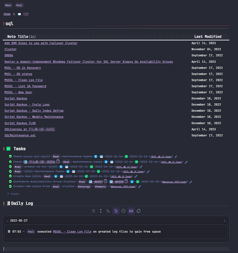 MOC for SQL overview