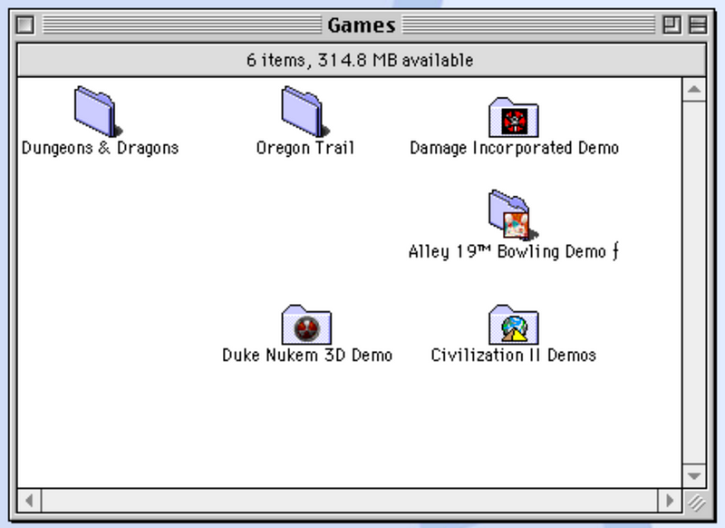 Screenshot of Duke Nukem 3D in Mac OS 8