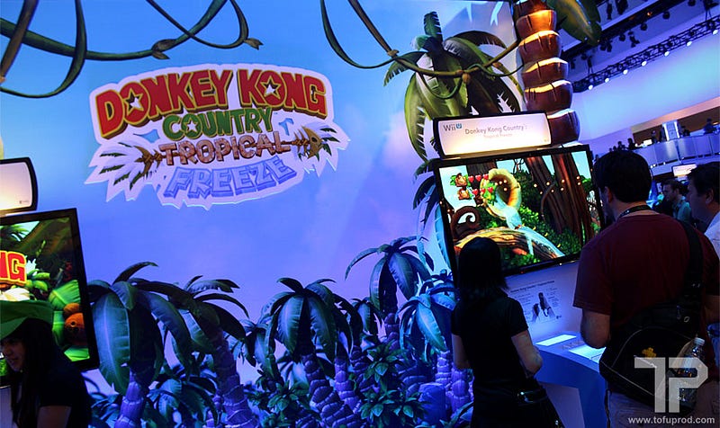 An iconic Donkey Kong arcade game