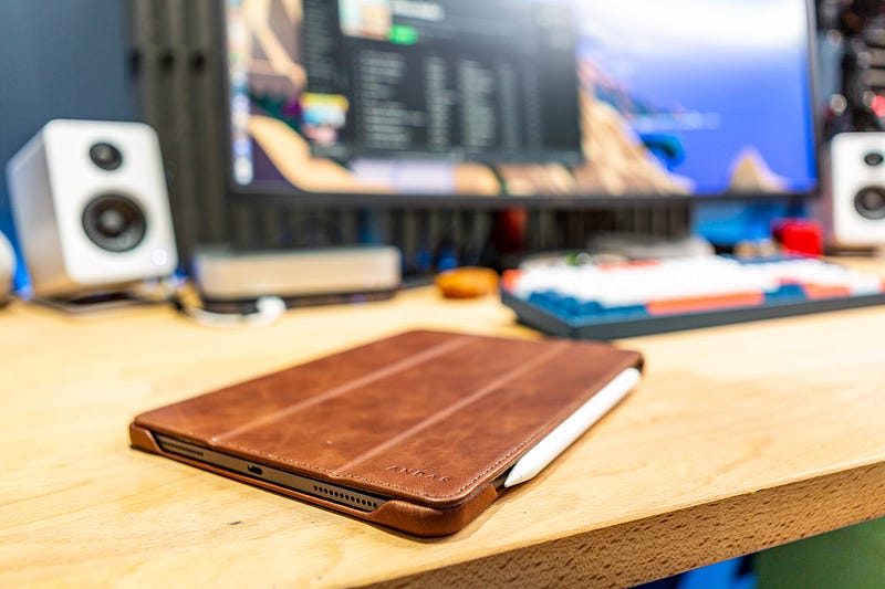 The Mav iPad case in premium leather