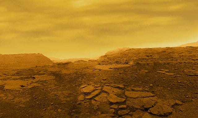 Surface of Venus as captured by a Soviet Venera probe