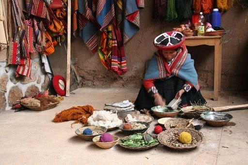 Weaving vibrant textiles in the Andes