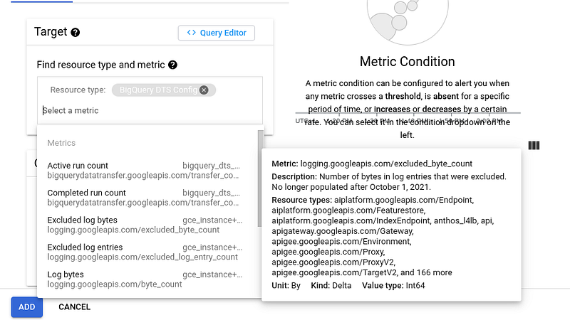 Creating Alerts in Google Cloud Platform