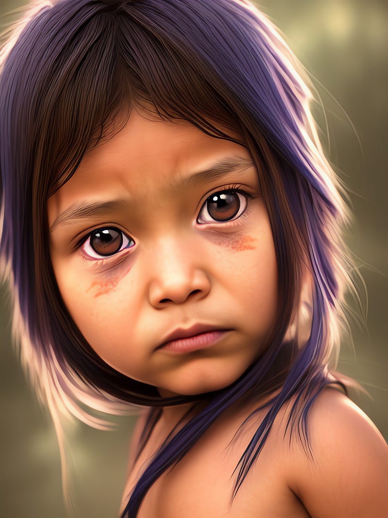 Artwork depicting Native American little people