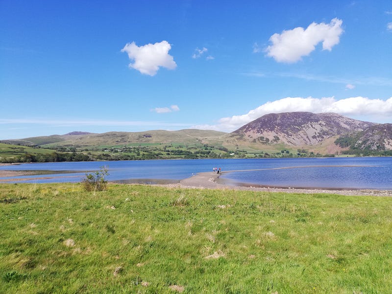 Ennerdale Water after dry spell