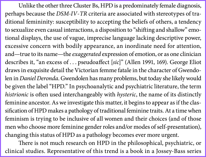 Historical context of hysteria in psychiatry