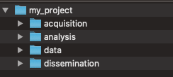 Basic folder structure for project organization