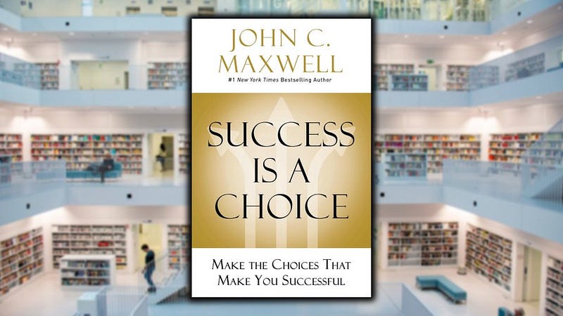 Motivational book cover showcasing personal success.